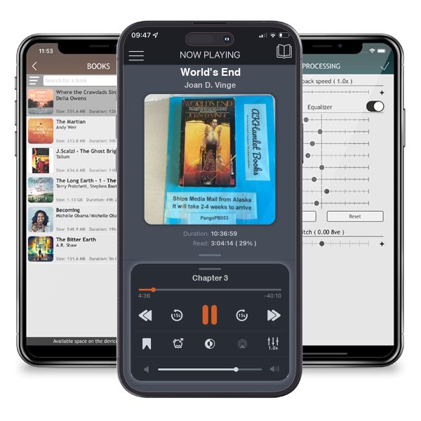 Download fo free audiobook World's End by Joan D. Vinge and listen anywhere on your iOS devices in the ListenBook app.