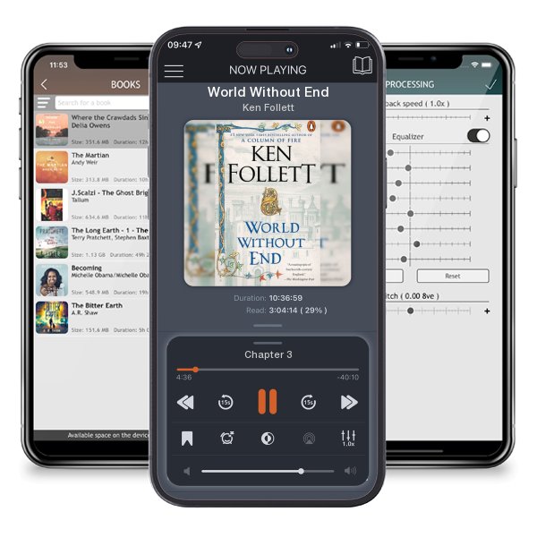Download fo free audiobook World Without End by Ken Follett and listen anywhere on your iOS devices in the ListenBook app.