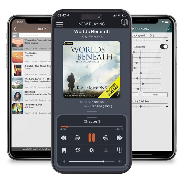 Download fo free audiobook Worlds Beneath by K.A. Emmons and listen anywhere on your iOS devices in the ListenBook app.