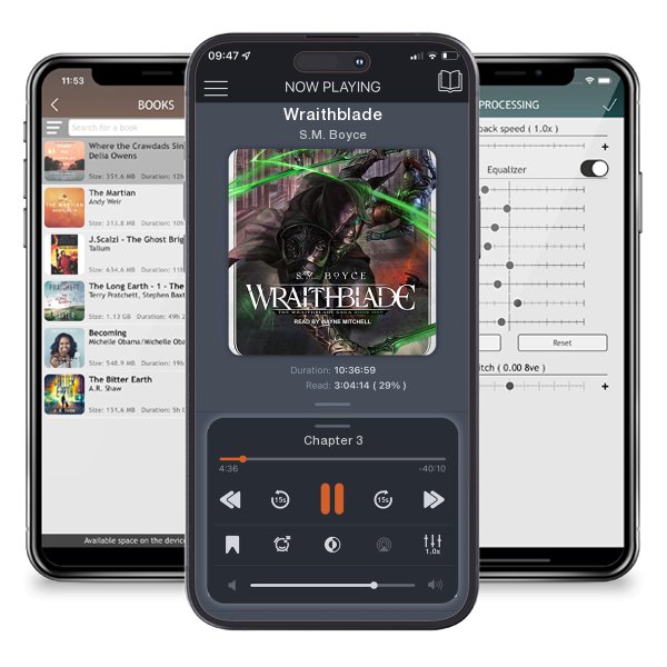 Download fo free audiobook Wraithblade by S.M. Boyce and listen anywhere on your iOS devices in the ListenBook app.