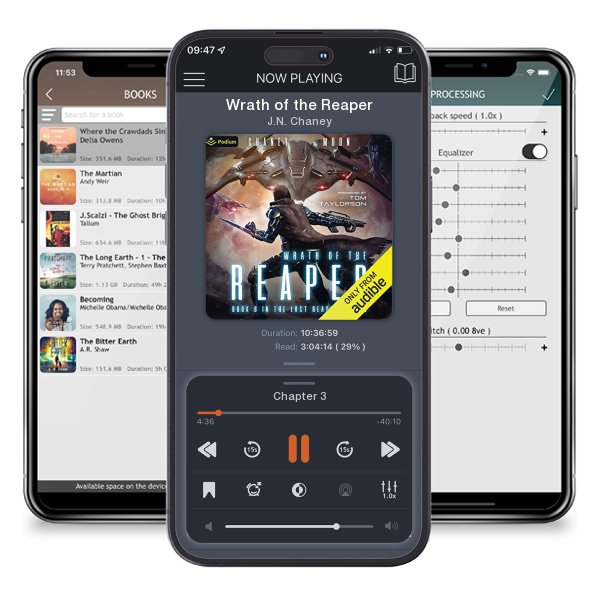 Download fo free audiobook Wrath of the Reaper by J.N. Chaney and listen anywhere on your iOS devices in the ListenBook app.