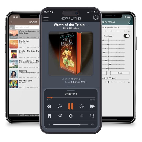 Download fo free audiobook Wrath of the Triple Goddess (B&N Exclusive Edition) (Percy Jackson and the Olympians) by Rick Riordan and listen anywhere on your iOS devices in the ListenBook app.