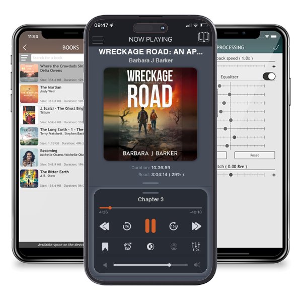 Download fo free audiobook WRECKAGE ROAD: AN APOCALYPTIC THRILLER! (THE WRECKAGE SERIES Book 1) by Barbara J Barker and listen anywhere on your iOS devices in the ListenBook app.