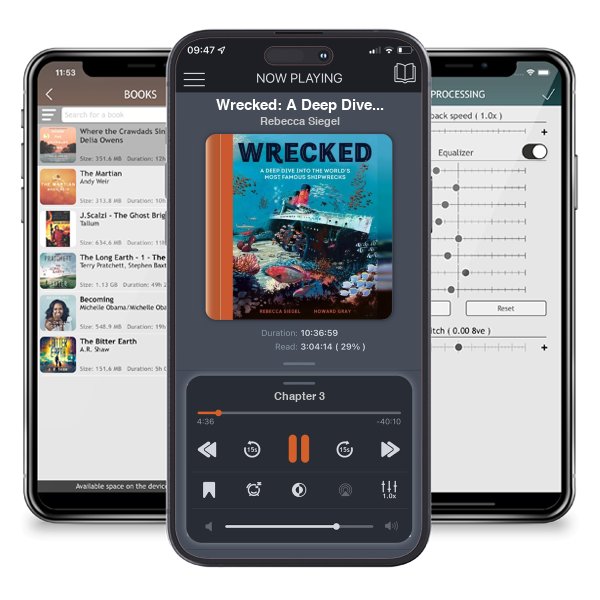 Download fo free audiobook Wrecked: A Deep Dive into the World's Most Famous Shipwrecks by Rebecca Siegel and listen anywhere on your iOS devices in the ListenBook app.