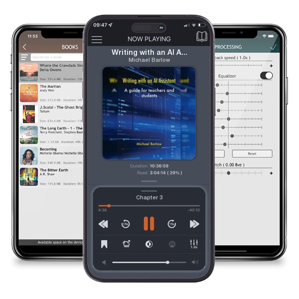 Download fo free audiobook Writing with an AI Assistant: A Guide for Teachers and Students by Michael Barlow and listen anywhere on your iOS devices in the ListenBook app.