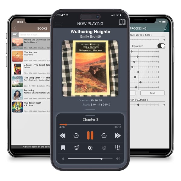 Download fo free audiobook Wuthering Heights by Emily Brontë and listen anywhere on your iOS devices in the ListenBook app.