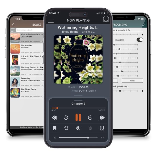 Download fo free audiobook Wuthering Heights: Illustrations by Marjolein Bastin by Emily Brontë and Marjolein Bastin and listen anywhere on your iOS devices in the ListenBook app.