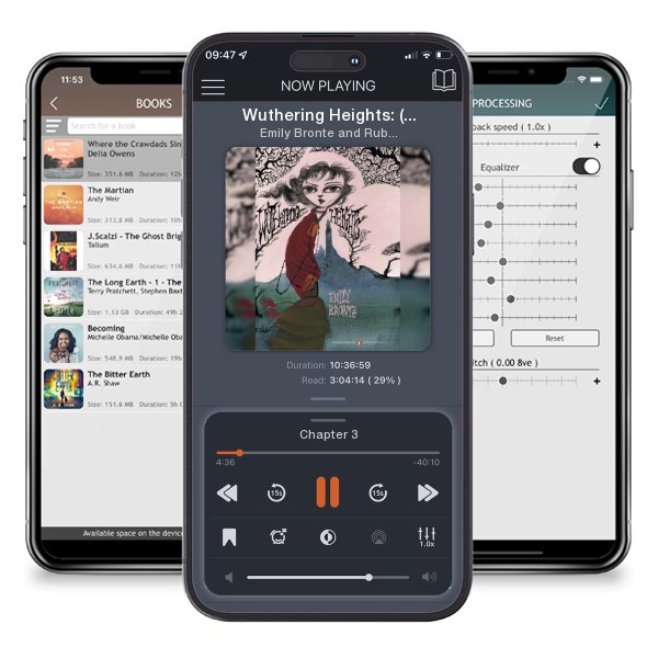 Download fo free audiobook Wuthering Heights: (Penguin Classics Deluxe Edition) by Emily Bronte and Ruben Toledo and listen anywhere on your iOS devices in the ListenBook app.