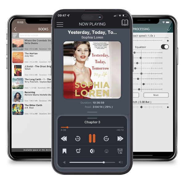 Download fo free audiobook Yesterday, Today, Tomorrow by Sophia Loren and listen anywhere on your iOS devices in the ListenBook app.