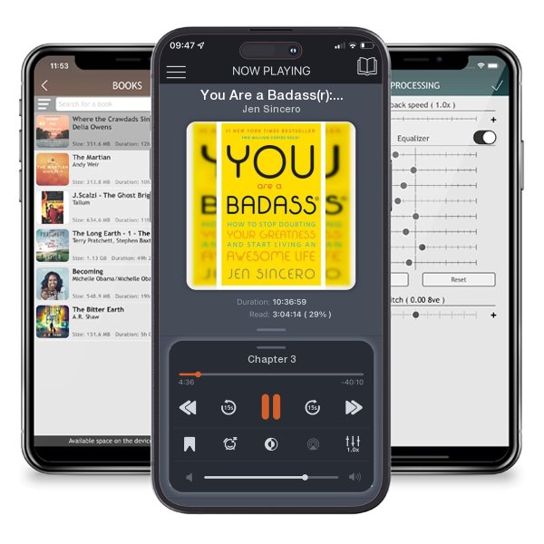 Download fo free audiobook You Are a Badass(r): How to Stop Doubting Your Greatness and... by Jen Sincero and listen anywhere on your iOS devices in the ListenBook app.