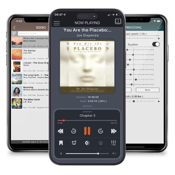 Download fo free audiobook You Are the Placebo: Making Your Mind Matter by Joe Dispenza and listen anywhere on your iOS devices in the ListenBook app.