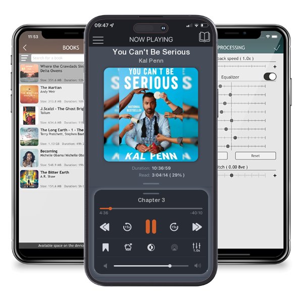 Download fo free audiobook You Can't Be Serious by Kal Penn and listen anywhere on your iOS devices in the ListenBook app.