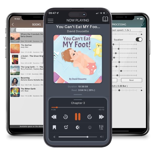 Download fo free audiobook You Can't Eat MY Foot! by David Doucette and listen anywhere on your iOS devices in the ListenBook app.