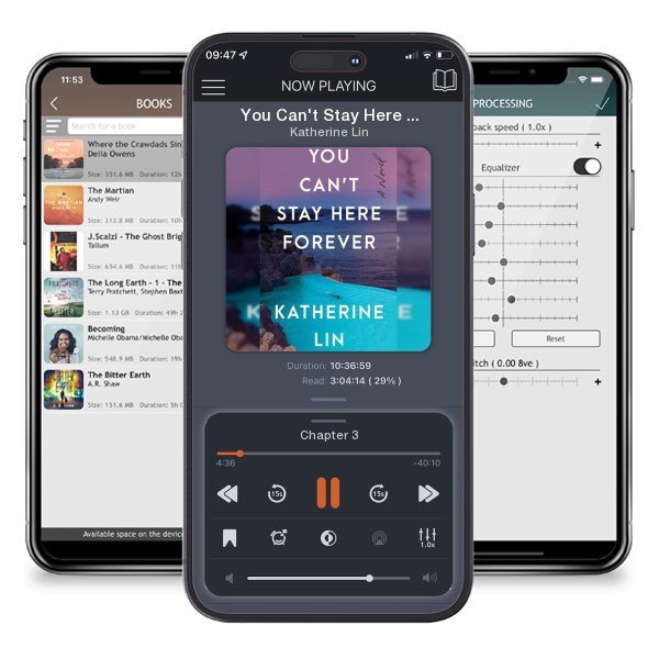 Download fo free audiobook You Can't Stay Here Forever by Katherine Lin and listen anywhere on your iOS devices in the ListenBook app.