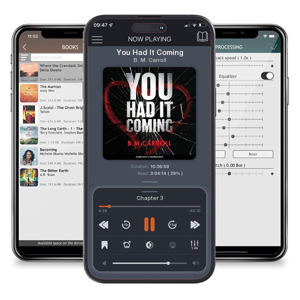 Download fo free audiobook You Had It Coming by B. M. Carroll and listen anywhere on your iOS devices in the ListenBook app.