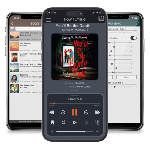 Download fo free audiobook You'll Be the Death of Me by Karen M. McManus and listen anywhere on your iOS devices in the ListenBook app.