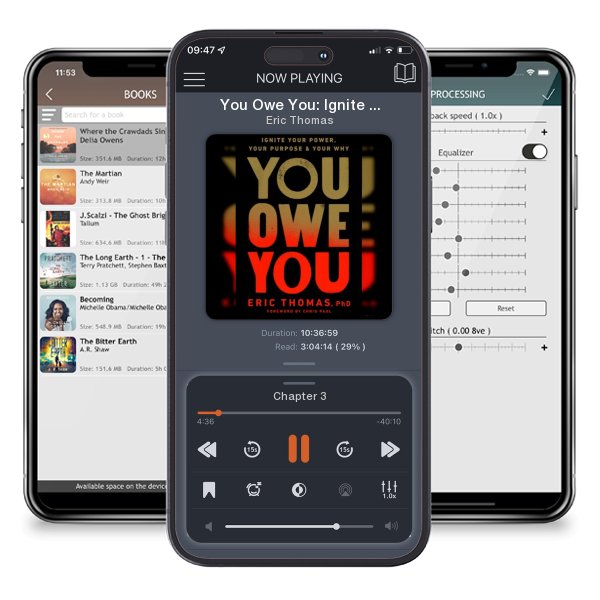 Download fo free audiobook You Owe You: Ignite Your Power, Your Purpose, and Your Why by Eric Thomas and listen anywhere on your iOS devices in the ListenBook app.