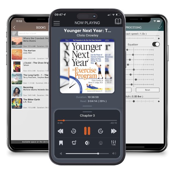 Download fo free audiobook Younger Next Year: The Exercise Program: Use the Power of Exercise to Reverse Aging and Stay Strong, Fit, and Sexy by Chris Crowley and listen anywhere on your iOS devices in the ListenBook app.