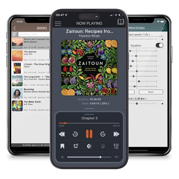 Download fo free audiobook Zaitoun: Recipes from the Palestinian Kitchen by Yasmin Khan and listen anywhere on your iOS devices in the ListenBook app.
