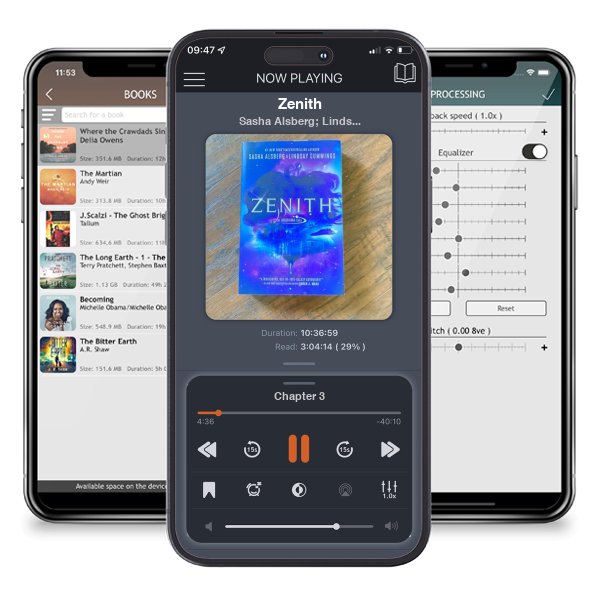 Download fo free audiobook Zenith by Sasha Alsberg; Lindsay Cummings and listen anywhere on your iOS devices in the ListenBook app.