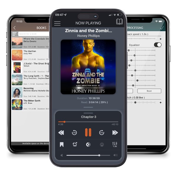 Download fo free audiobook Zinnia and the Zombie: A SciFi Alien Romance (Alien Abduction Book 26) by Honey Phillips and listen anywhere on your iOS devices in the ListenBook app.