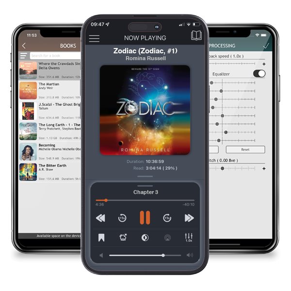 Download fo free audiobook Zodiac (Zodiac, #1) by Romina Russell and listen anywhere on your iOS devices in the ListenBook app.