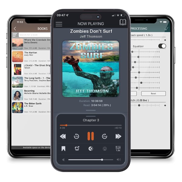 Download fo free audiobook Zombies Don't Surf by Jeff Thomson and listen anywhere on your iOS devices in the ListenBook app.